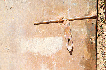 Image showing knocker in morocco africa old  history