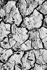 Image showing cracked sand in morocco africa desert abstract macro