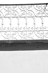 Image showing abstract terrace in morocco africa and the sky