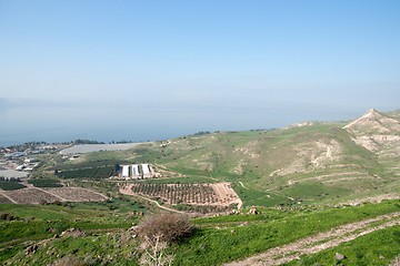 Image showing Israeli landscape near Kineret lake