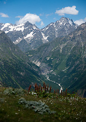 Image showing Hiking in mountain