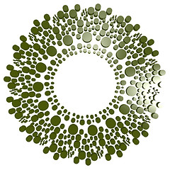 Image showing Green circle with dot