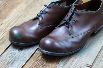 Image showing vintage brown boots