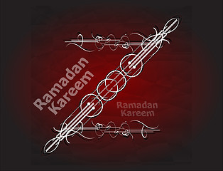 Image showing Calligraphy of Ramadan Kareem for the celebration of Muslim community festival