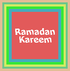 Image showing Ramadan Kareem. lettering composition of muslim holy month.