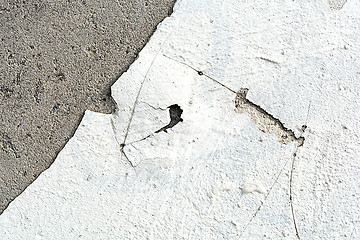 Image showing Vintage or grungy white background of natural cement or stone old texture as a retro pattern wall.  It is a concept, conceptual or metaphor wall banner, grunge, material, aged, rust or construction.