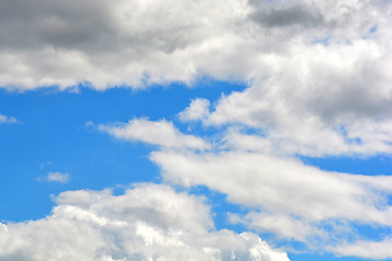 Image showing clouds in the blue sky