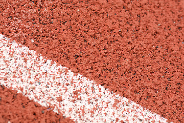 Image showing Close-up line on race track