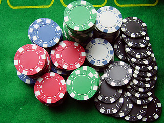 Image showing casino chips