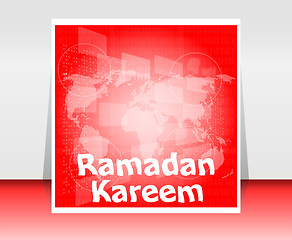 Image showing digital screen with Ramadan Kareem word on it