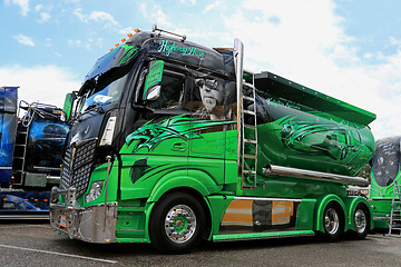 Image showing Mercedes-Benz Actros Highway Hero of Kuljetus Auvinen at Riversi