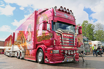 Image showing Scania R560 Truck Madonna of Ristimaa, Finland