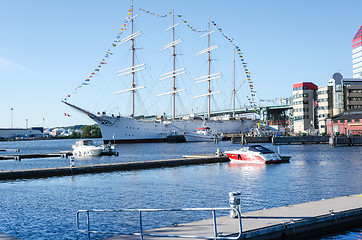 Image showing Viking sail ship