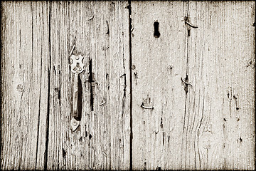Image showing Wooden door grunge texture