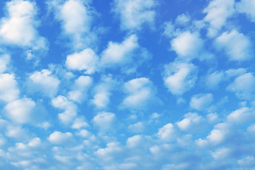 Image showing Blue sky with white clouds