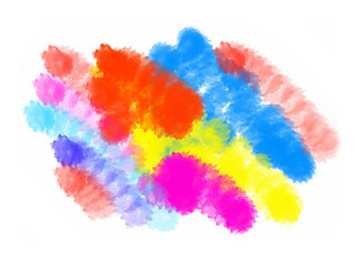 Image showing Abstract color blots texture