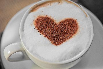 Image showing Coffee heart shape