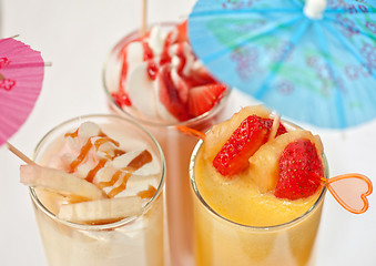 Image showing three healthy nonalcoholic cocktails