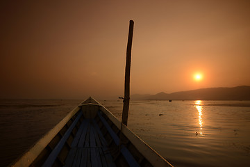 Image showing ASIA MYANMAR INLE LAKE LANDSCAPE SUNRISE