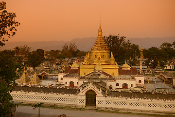 Image showing ASIA MYANMAR INLE LAKE NYAUNGSHWN PAGODA