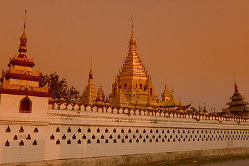 Image showing ASIA MYANMAR INLE LAKE NYAUNGSHWN PAGODA