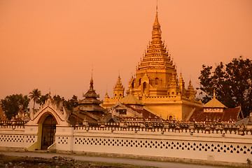 Image showing ASIA MYANMAR INLE LAKE NYAUNGSHWN PAGODA