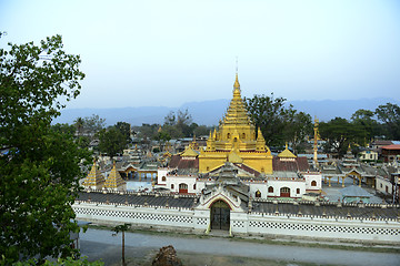 Image showing ASIA MYANMAR INLE LAKE NYAUNGSHWN PAGODA