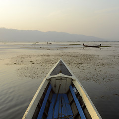 Image showing ASIA MYANMAR INLE LAKE LANDSCAPE SUNRISE