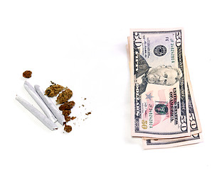 Image showing marijuana and money