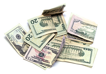 Image showing USD American Dollars on white