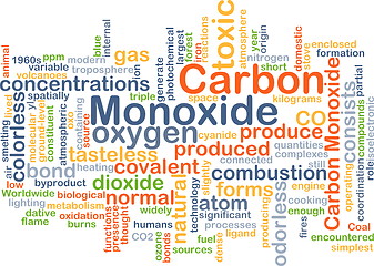 Image showing Carbon monoxide background concept