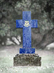 Image showing Gravestone in the cemetery - Connecticut