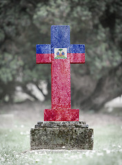 Image showing Gravestone in the cemetery - Liechtenstein