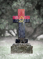 Image showing Gravestone in the cemetery - Angola