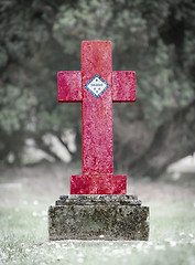 Image showing Gravestone in the cemetery - Arkansas