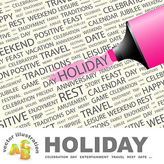 Image showing HOLIDAY.