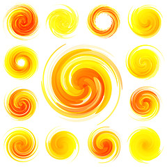 Image showing Sunny swirl elements