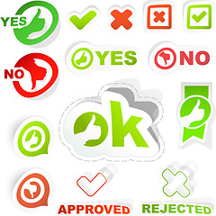 Image showing Yes and No