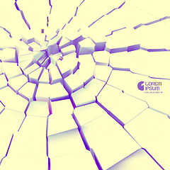 Image showing Cracked background. Vector illustration. 