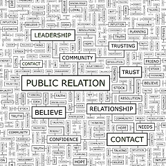 Image showing PUBLIC RELATION