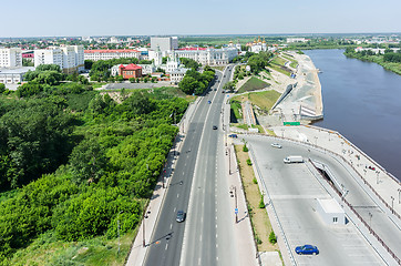 Image showing View on historical center of Tyumen. Russia