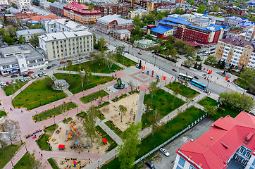 Image showing Bortsov Revolyutsii Square in Tyumen, Russia