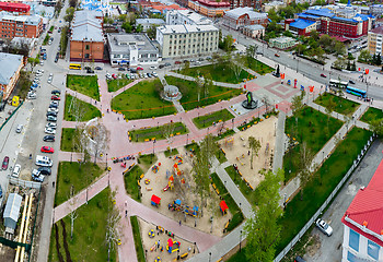 Image showing Bortsov Revolyutsii Square in Tyumen, Russia