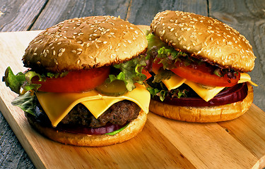 Image showing Two Burgers