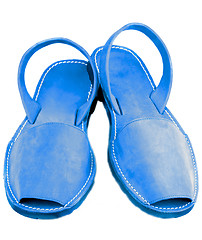 Image showing Blue Sandals