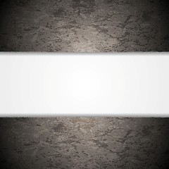 Image showing Abstract grey grunge wall background