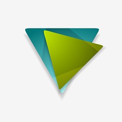 Image showing Vector graphic of abstract triangle shapes