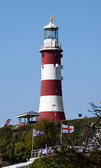 Image showing Smeatons Tower, Plymouth Hoe UK.