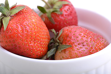 Image showing Close up strawberry