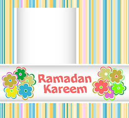 Image showing Arabic Islamic calligraphy of text Ramadan Kareem